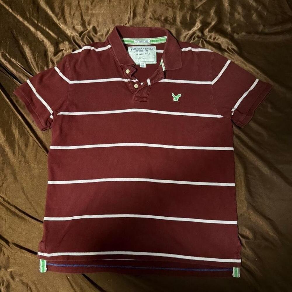 American eagle outfitters burgundy polo